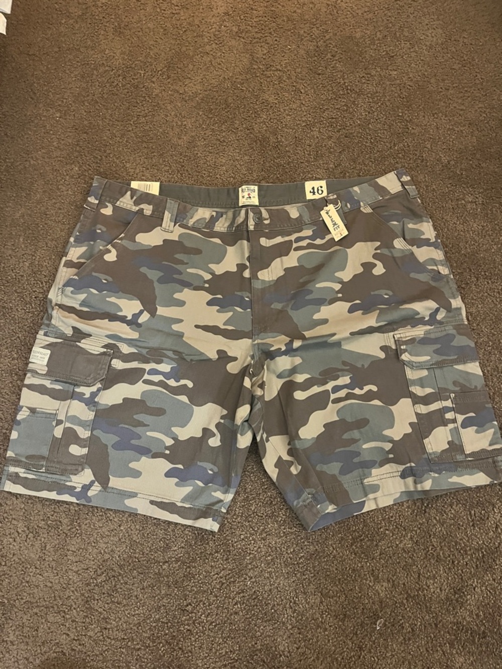 Bass Pro Shops Green and Brown Camo Cargo Shorts